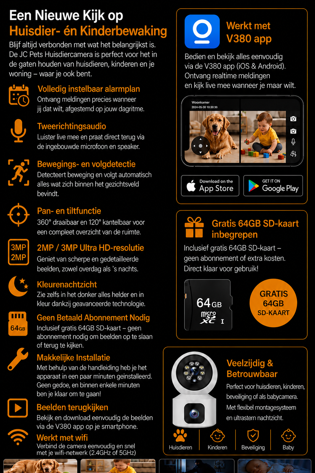 2mp full HD Binnencamera